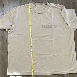 Fear of God Essentials Light Tan Short Sleeve Tee XL